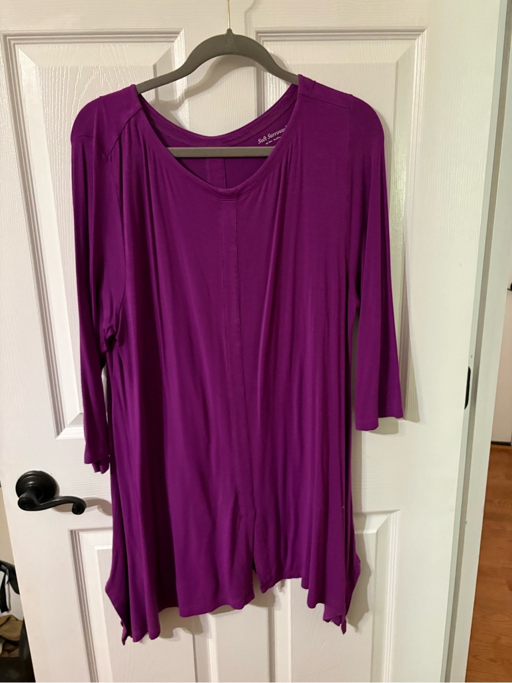 Soft Surroundings Deep Plum Draped Tunic